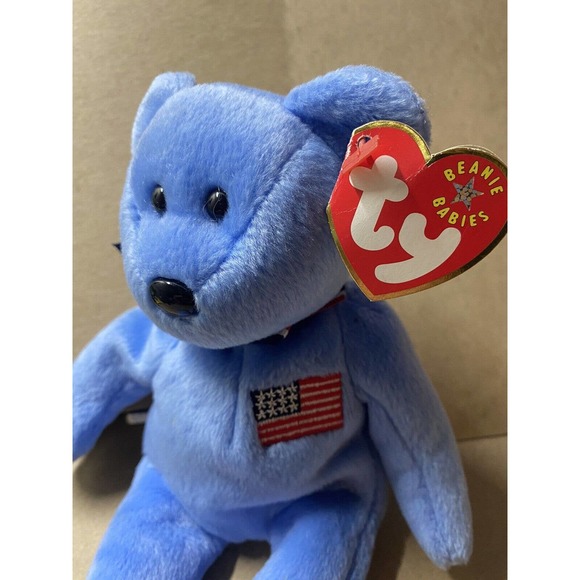 TY Beanie Baby America the Bear Plush With Tag Errors - Picture 3 of 9
